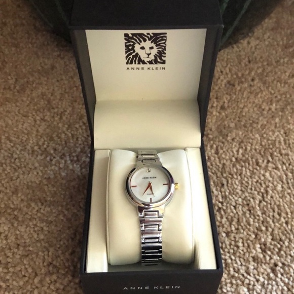 💎ANNE KLINE💎2-TONE DIAMOND ACCENTED WATCH💎 - Picture 3 of 7